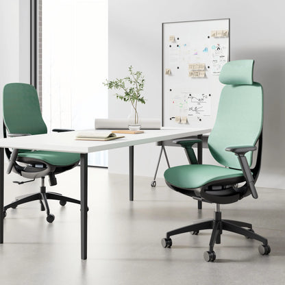 Modern Executive Mesh Office Chair with Floating Back & 2D Headrest