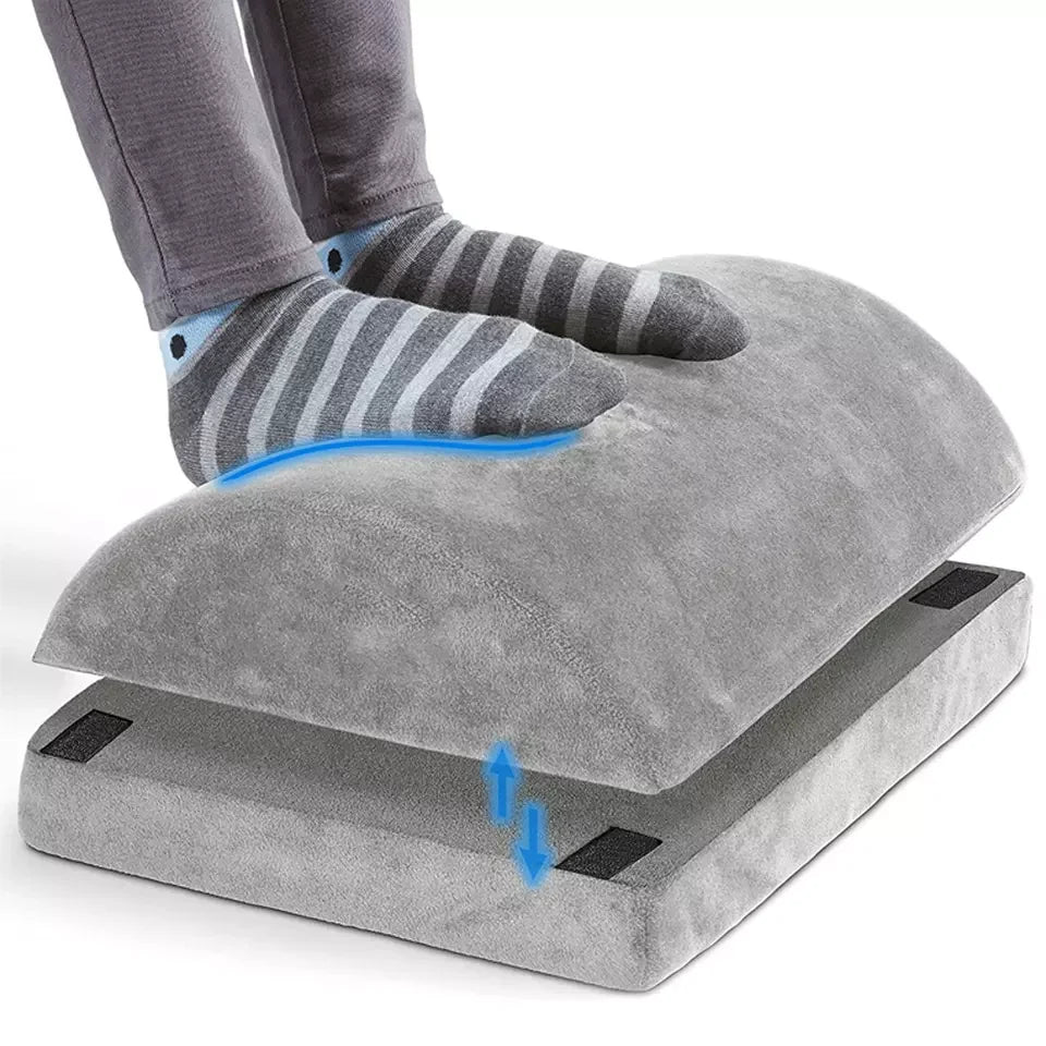 Apex Ergonomic Memory Foam Half-Cylinder Foot Rest Under Desk