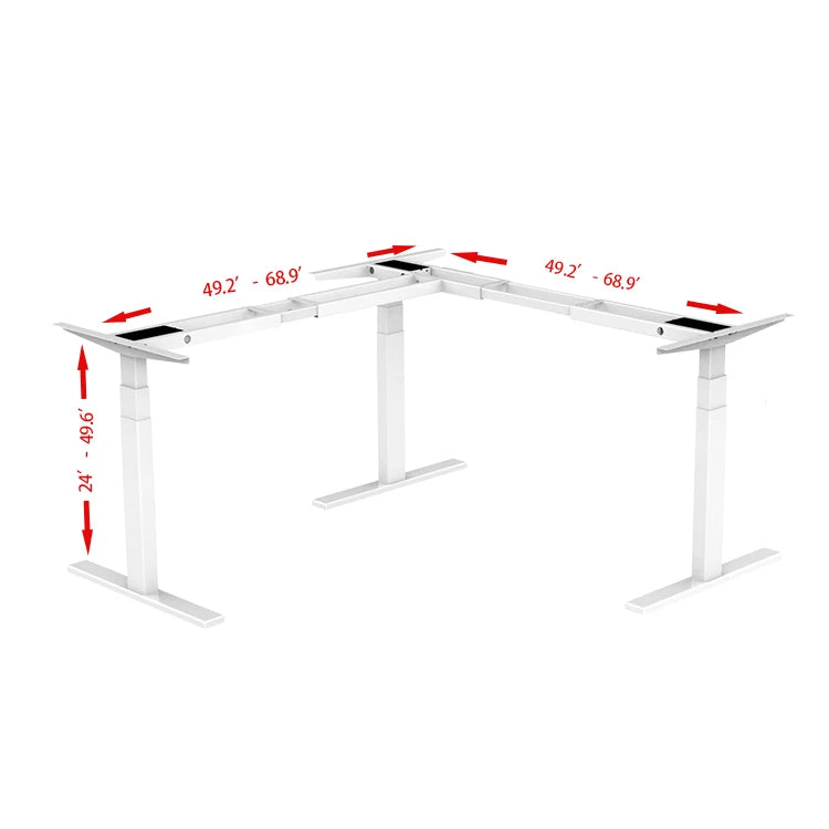 Apex Pro Triple Motor L-Shaped Standing Desk