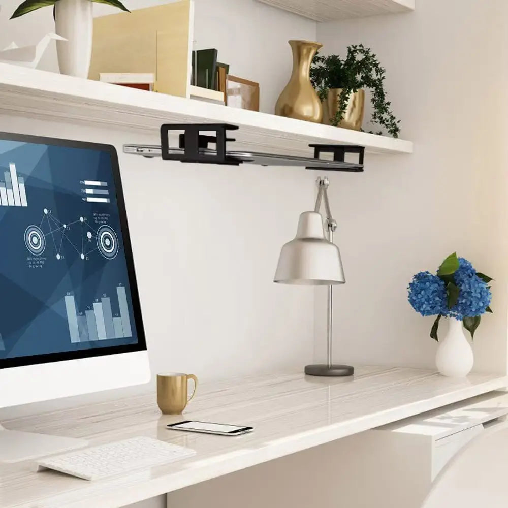 Single-Sided Metal Shelf Bracket for Laptop Storage Stands