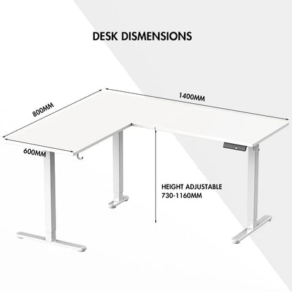 Apex Modular L-Shaped Standing Desk