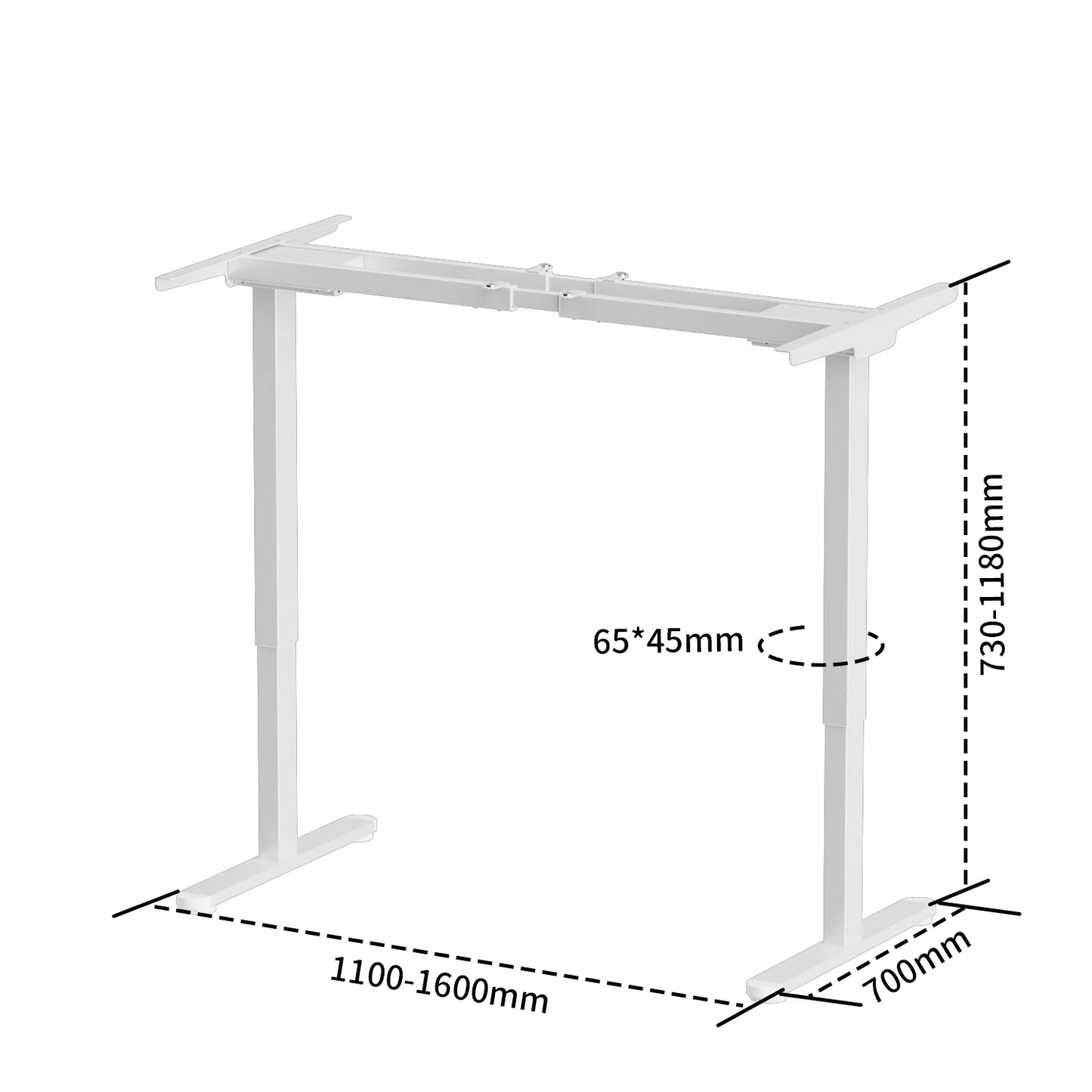 Apex Modern Dual Motor Standing Desk Frame