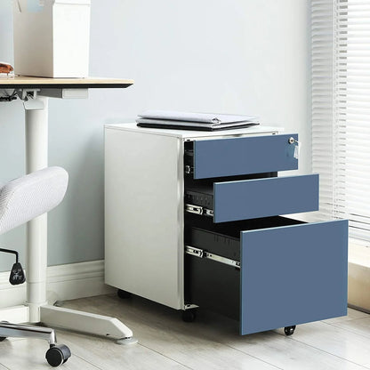Apex Mobile File Pedestal Cabinet – Locking Steel Storage Unit