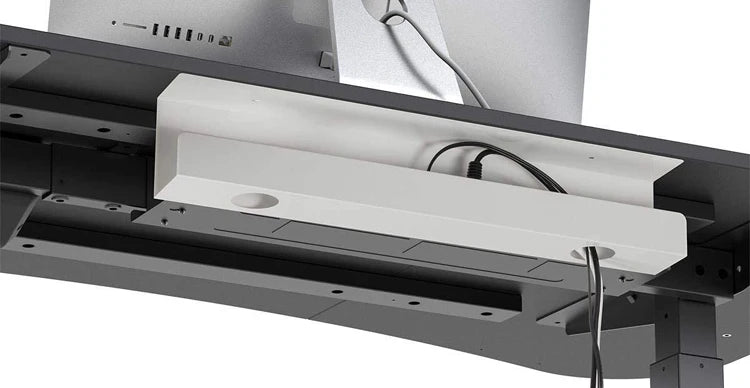 Apex Under Desk Steel Cable Management Tray with Side Rails