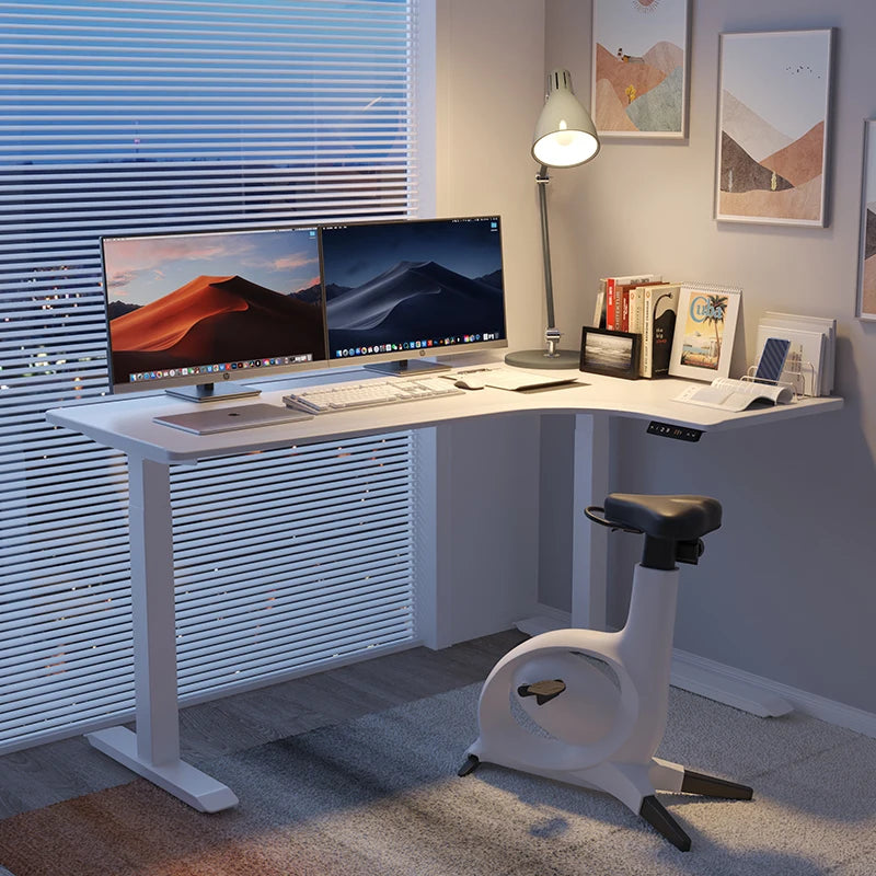Apex Premium Dual Motor L-Shaped Standing Desk