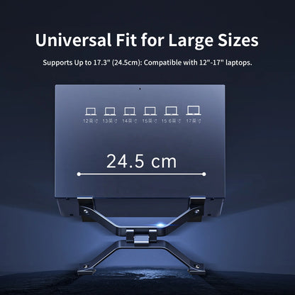 Apex Height-Adjustable Aluminum Laptop Stand for 15.6" Laptops