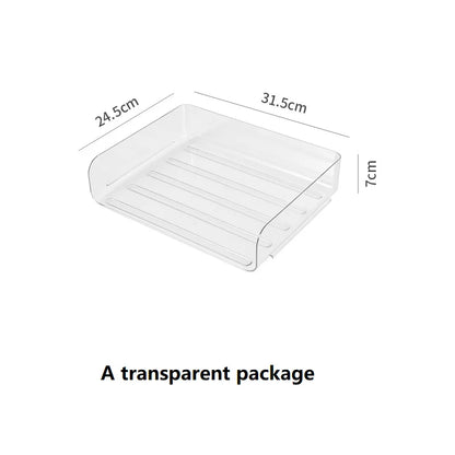 Apex Stackable Transparent PET Desk Organizer – File & Stationery Storage