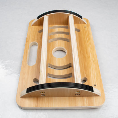 Apex Wooden Ergonomic Footrest with Anti-Slip Rubber Strips