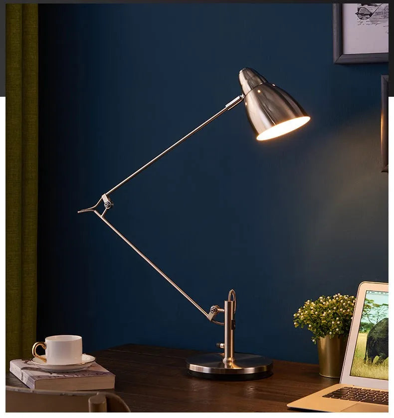 Apex Vienna Hotel Adjustable Metal E27 Desk Lamp – Rocker Table Light