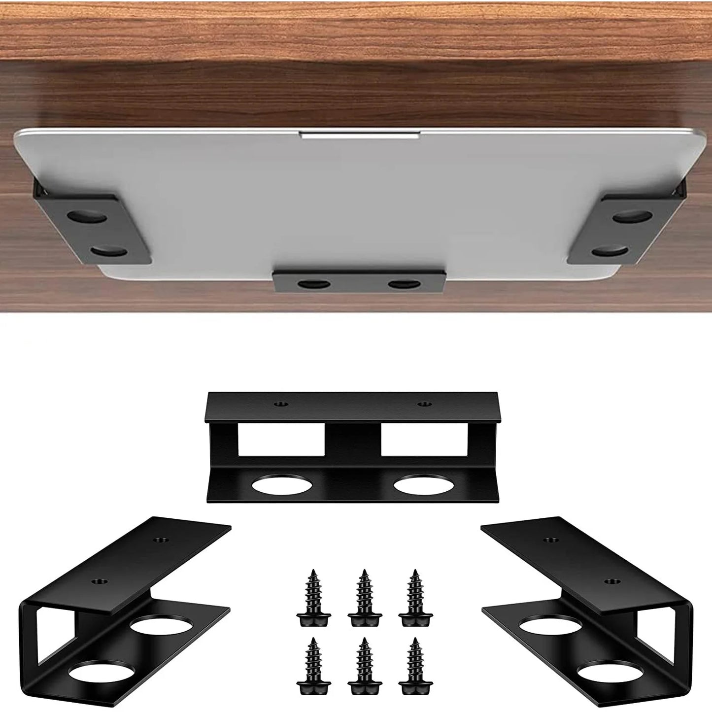 Single-Sided Metal Shelf Bracket for Laptop Storage Stands