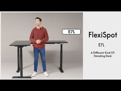 Pro L-Shaped Standing Desk — Chipboard (E7L)