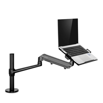 Apex Adjustable Height Aluminum Gas Spring Monitor & Laptop Arm