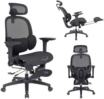 High Back Mesh Office Chair with 3-Zone Lumbar Support