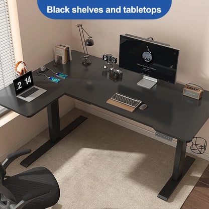 Apex Professional Dual Motor L-Shaped Standing Desk—Spacious Workspace
