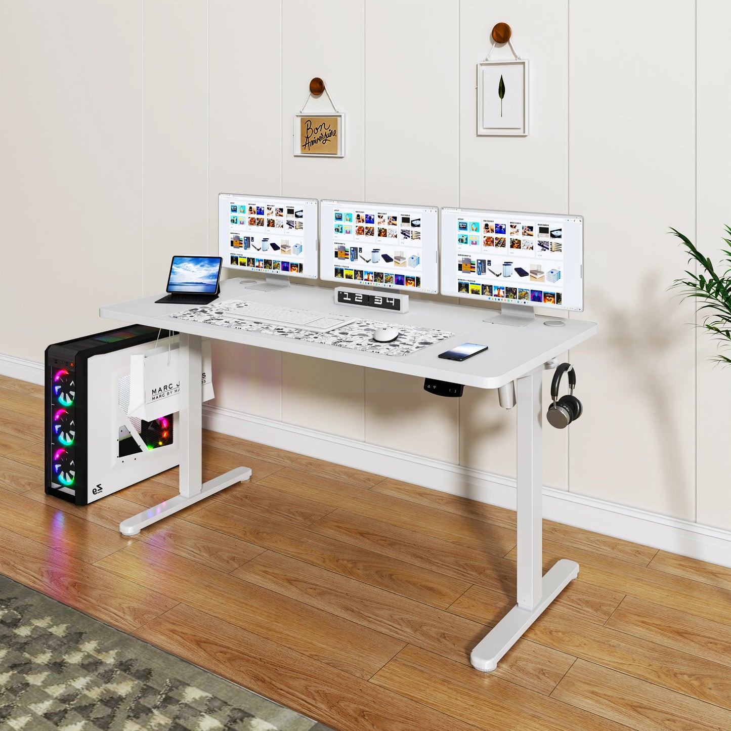 Apex Modern Dual Motor Foldable Gaming Desk