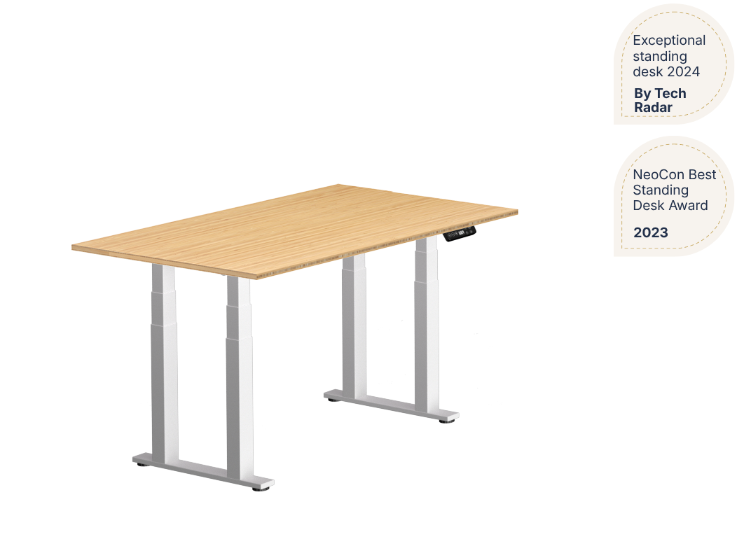 4-leg Standing Desk — Bamboo (E7 Plus)
