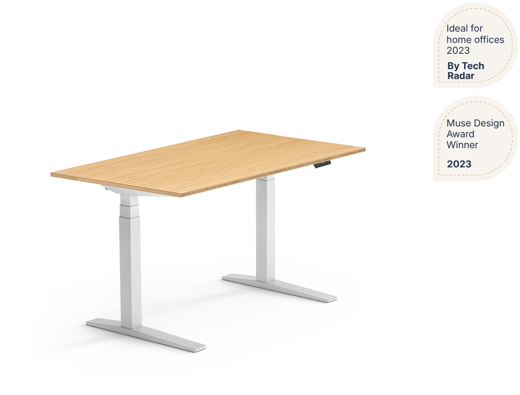 Premium Standing Desk — Bamboo (E7 Pro)