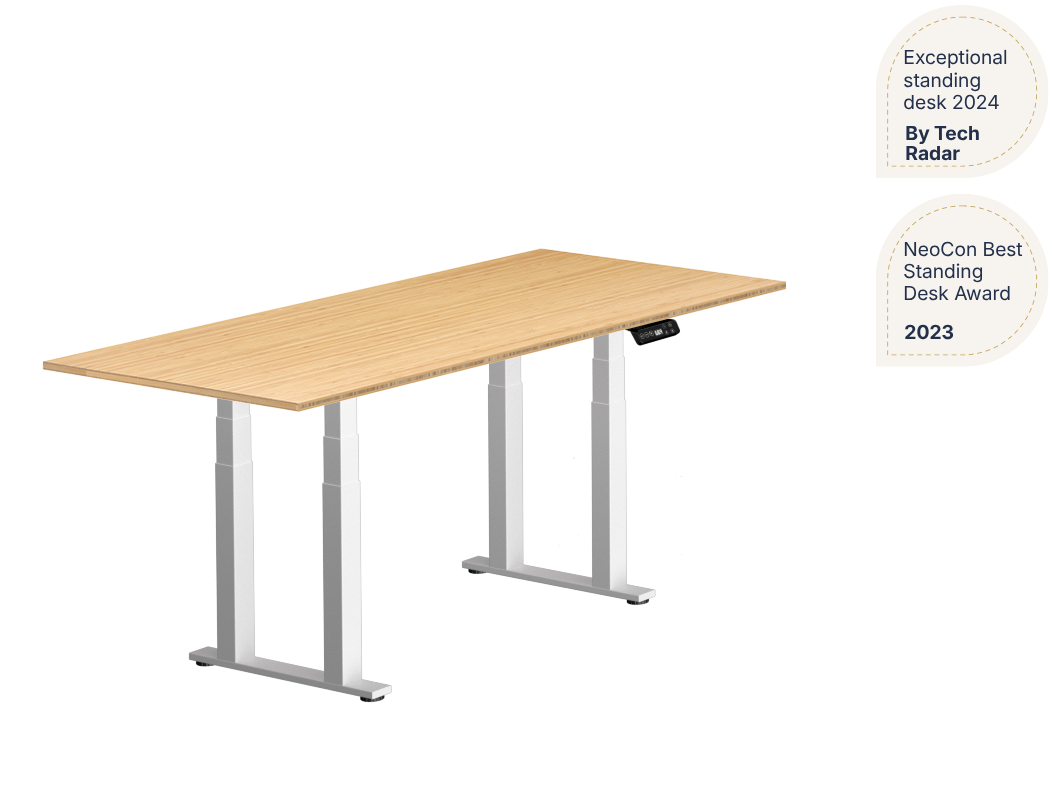 4-leg Standing Desk — Bamboo (E7 Plus)