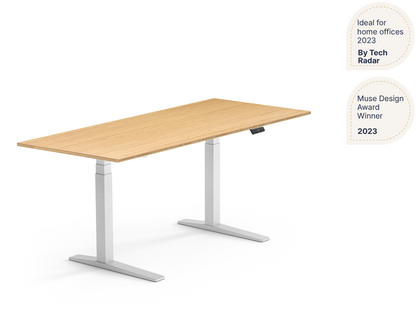 Premium Standing Desk — Bamboo (E7 Pro)