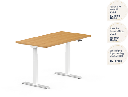 Pro Plus Standing Desk — Solid Wood Texture (E7)