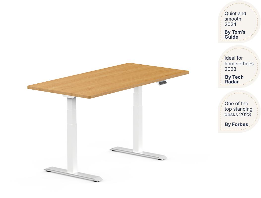 Pro Plus Standing Desk — Solid Wood Texture (E7)