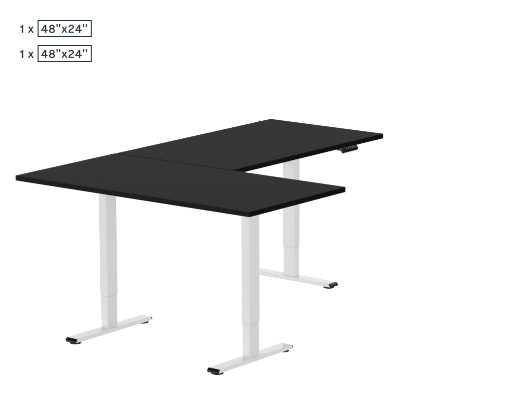 L-Shaped Standing Desk — Chipboard (E2L)