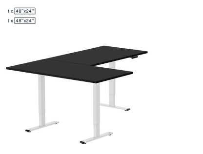 L-Shaped Standing Desk — Chipboard (E2L)