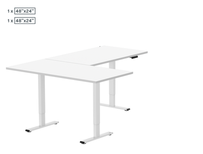 L-Shaped Standing Desk — Chipboard (E2L)
