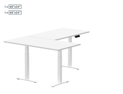 Pro L-Shaped Standing Desk — Chipboard (E7L)