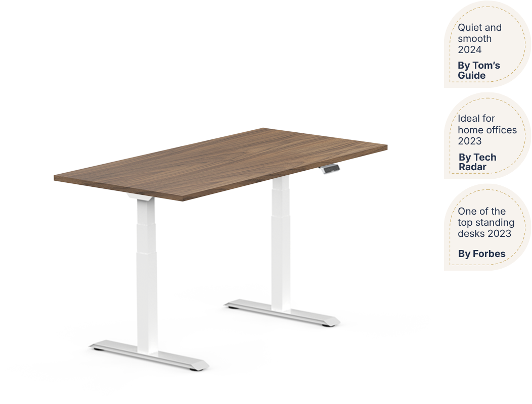 Pro Plus Standing Desk — Solid Wood Texture (E7)